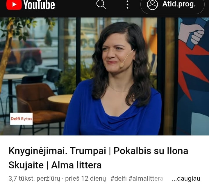 „Delfi TV“ interviu su Ilona Skujaite